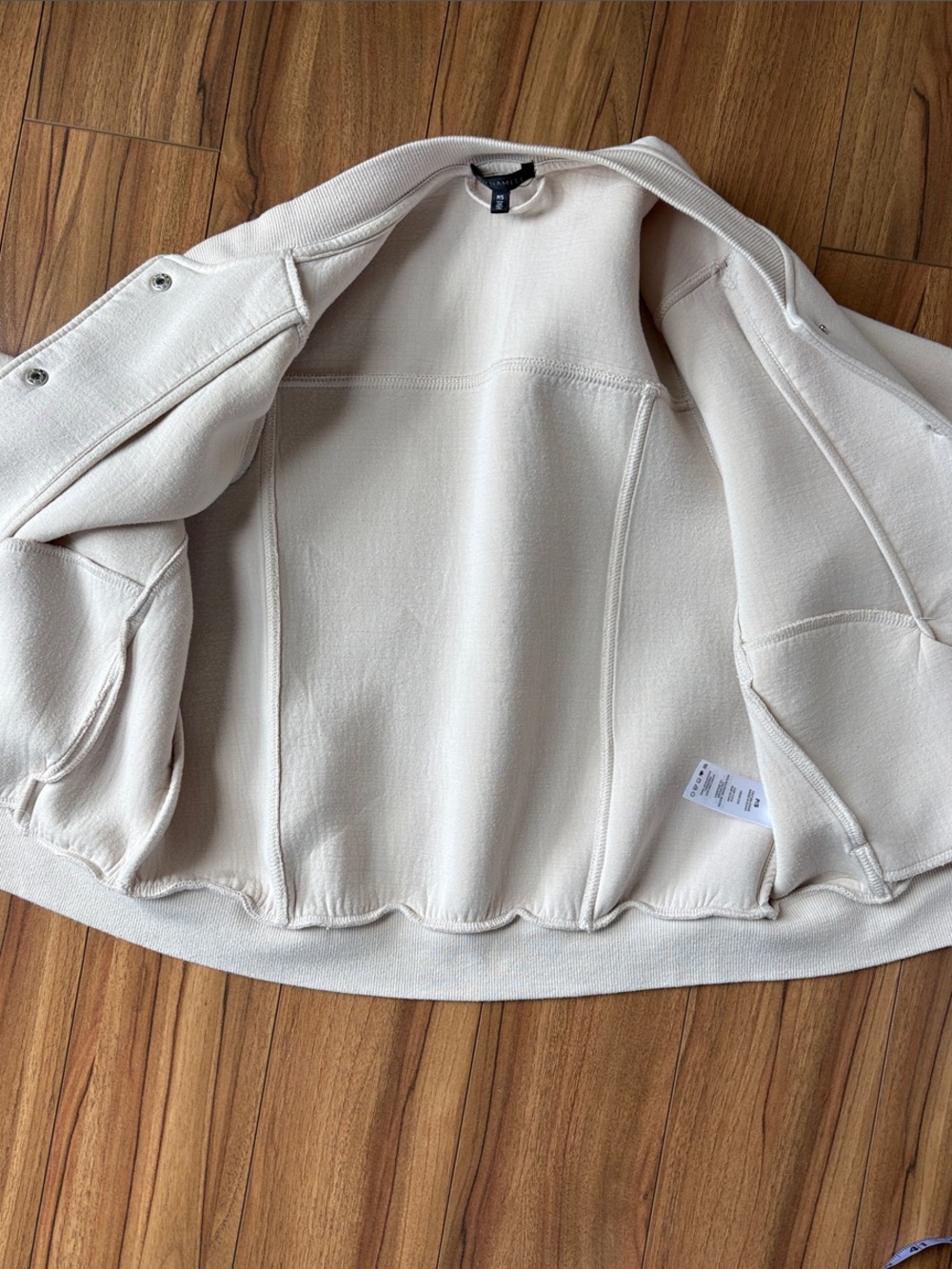 Dynamite women’s Cream Bomber Jacket - Picture 6 of 7
